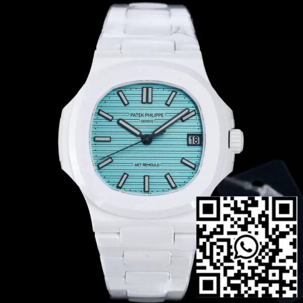 [AET modified] Patek Philippe Nautilus 5711 Ceramic Tiffany Dial 1:1  Best Edition
