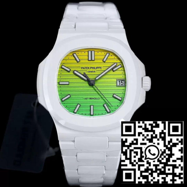 [AET modified] Patek Philippe Nautilus 5711 Ceramic gradient Green Dial 1:1  Best Edition