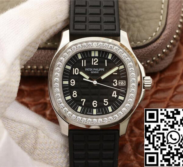 Patek Philippe Aquanaut 5067A-001 1:1 Best Edition PPF Factory Diamond Black Dial