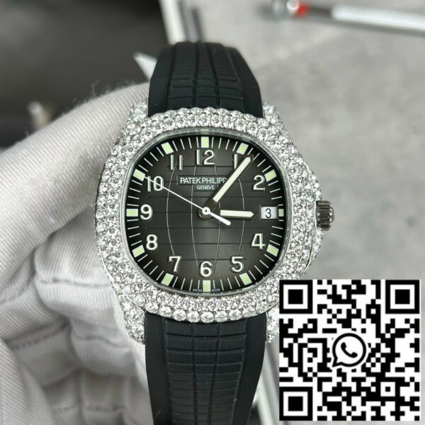 Patek Philippe Aquanaut 5167A-001 1:1 Best Edition 3K Factory Custom Mossanite