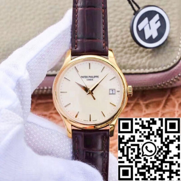 Patek Philippe Calatrava 5227J-001 ZF Factory 1:1 Best Edition 18K Yellow Gold Case Swiss Cal.324 SC