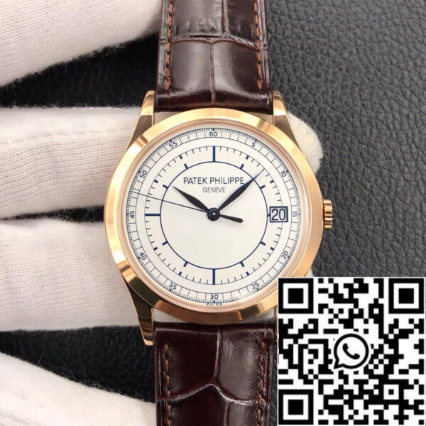 Patek Philippe Calatrava 5296R-001 1:1 Best Edition ZF Factory Rose Gold White Dial