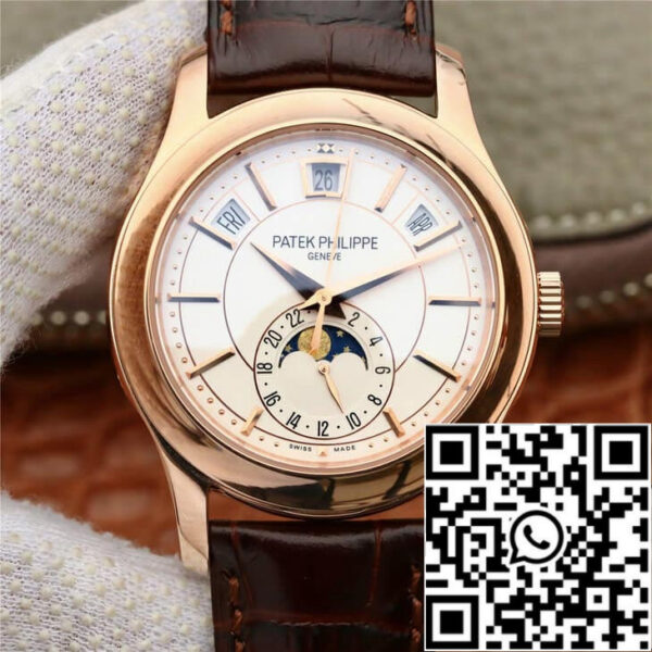 Patek Philippe Complications 5205R-001 1:1 Best Edition KM Factory Milky White Dial