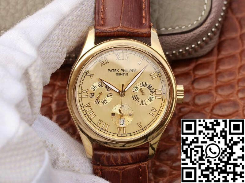 Patek Philippe Complications Annual Calendar 1:1 Best Edition Swiss ETA315SQA Gold Dial