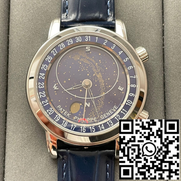 Patek Philippe Grand Complications 6102P-001 1:1 Best Edition AI Factory Sky Moon Blue Dial