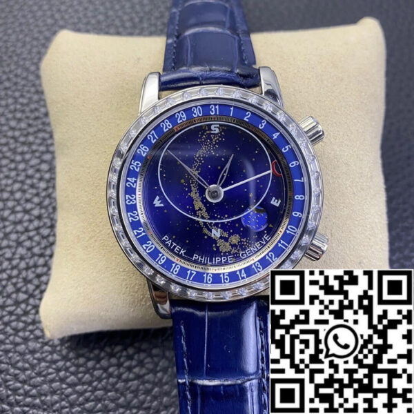 Patek Philippe Grand Complications 6104G-001 1:1 Best Edition AI Factory Sky Moon Blue Dial