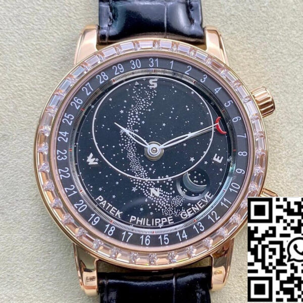 Patek Philippe Grand Complications 6104R-001 1:1 Best Edition AI Factory Sky Moon Black Dial