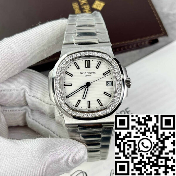 Patek Philippe Nautilus 5711/1A-011 Best 1:1 Edition PPF Factory custom Diamonds Moissanite