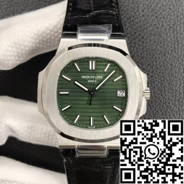 Patek Philippe Nautilus 5711/1A-014 1:1 Best Edition 3K Factory Olive Green Dial