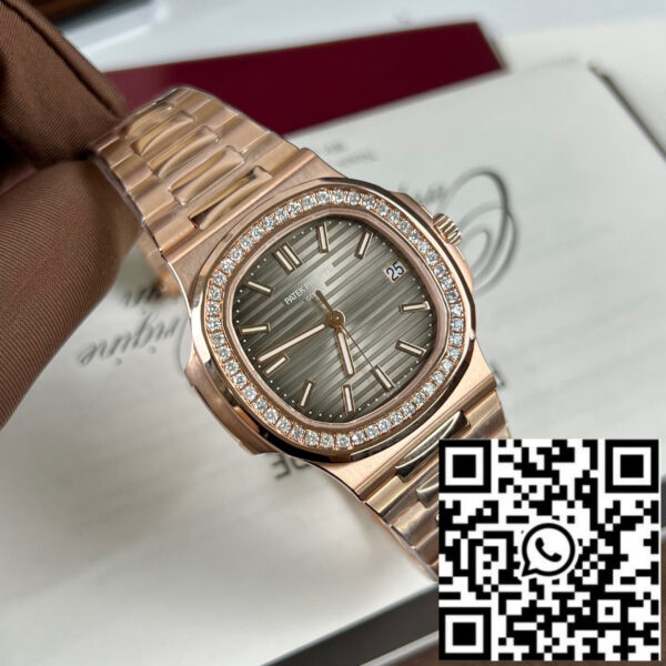 Patek Philippe Nautilus 5711/1R-001 –Wrapped 18k Rose Gold and diamond from 3K factory