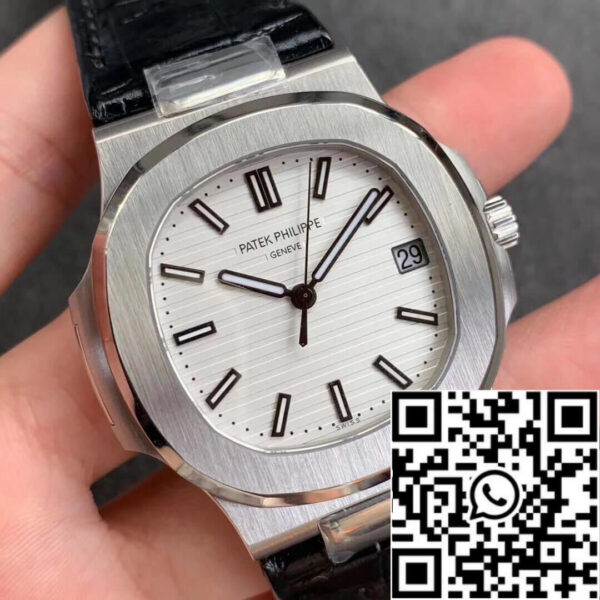 Patek Philippe Nautilus 5711G 1:1 Best Edition PPF Factory V4 White Dial Swiss ETA324