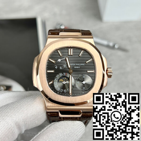 Patek Philippe Nautilus 5712 18k filled rose gold with grey dial from PPF