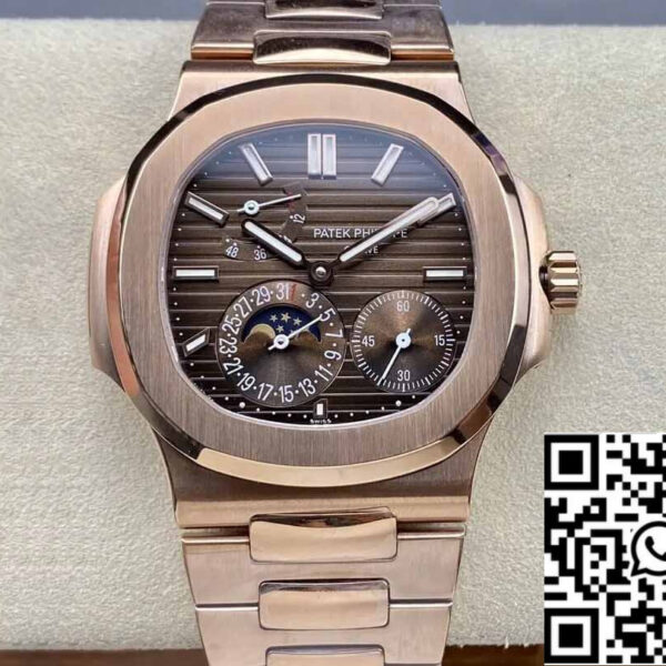 Patek Philippe Nautilus 5712/1R-001 1:1 Best Edition GR Factory Rose Gold