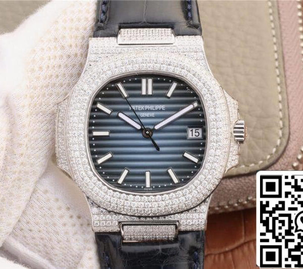 Patek Philippe Nautilus 5719/1G-001 KM Factory 1:1 Best Edition Swiss ETA324 Blue Dial