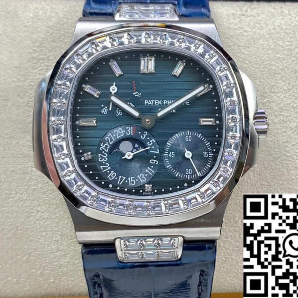 Patek Philippe Nautilus 5724G-001 1:1 Best Edition GR Factory Blue Strap