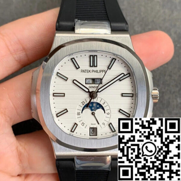 Patek Philippe Nautilus 5726 1:1 Best Edition GR Factory V2 Black Rubber Strap