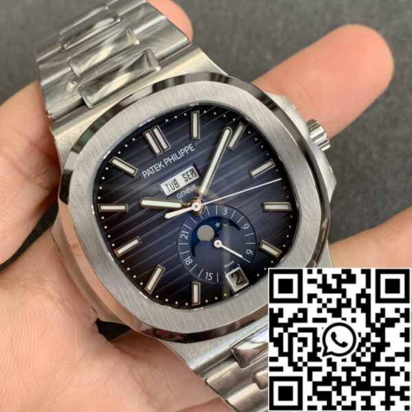 Patek Philippe Nautilus 5726 1:1 Best Edition GR Factory V3 Blue Dial Stainless Steel