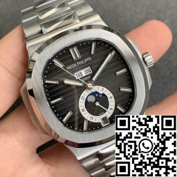 Patek Philippe Nautilus 5726 1:1 Best Edition GR Factory V3 Grey Dial Stainless Steel