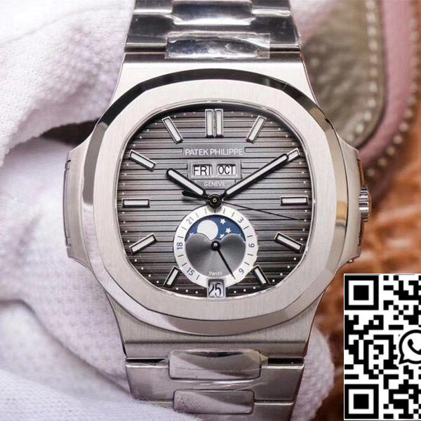 Patek Philippe Nautilus 5726/1A-001 1:1 Best Edition PF Factory Gray Dial Swiss ETA324