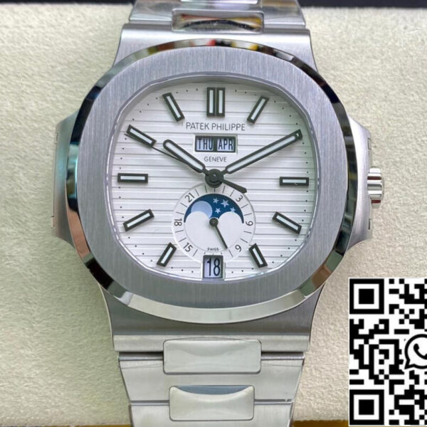 Patek Philippe Nautilus 5726/1A-010 1:1 Best Edition PPF Factory White Dial