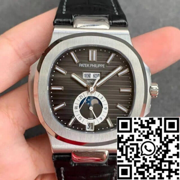 Patek Philippe Nautilus 5726/1A-014 1:1 Best Edition GR Factory Blue Leather Strap