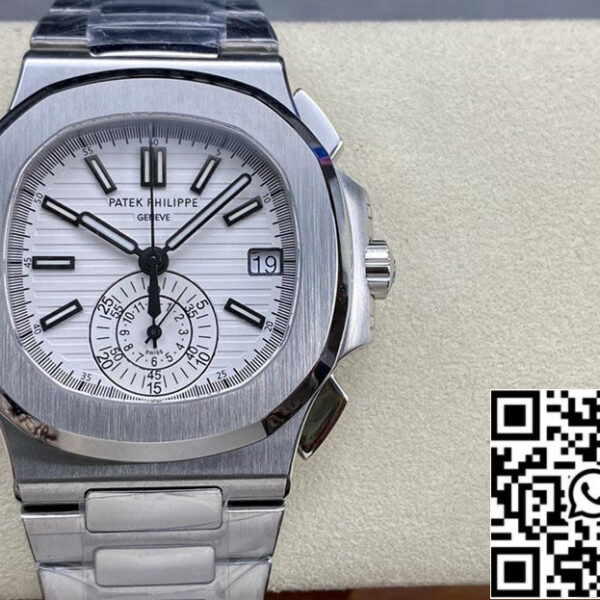 Patek Philippe Nautilus 5980/1A-019 1:1 Best Edition PPF Factory White Dial