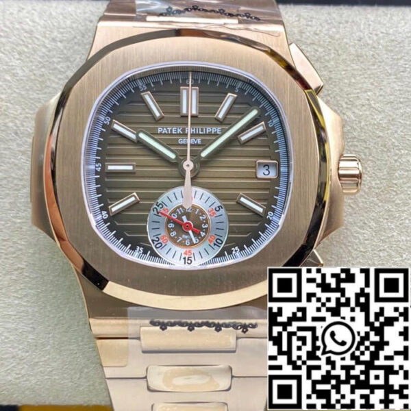 Patek Philippe Nautilus 5980-1R 1:1 Best Edition 3K Factory V2 Rose Gold