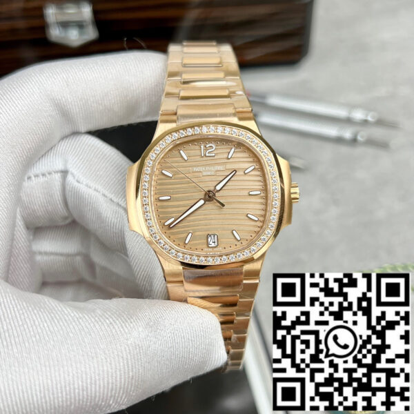 Patek Philippe Nautilus 7118/1R-010 18k gold filled from the 3k factory with yellow dial