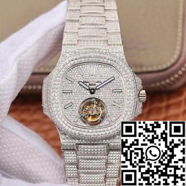 Patek Philippe Nautilus Tourbillon R8 Factory 1:1 Best Edition Swiss Hand-Winding Tourbillon Movement