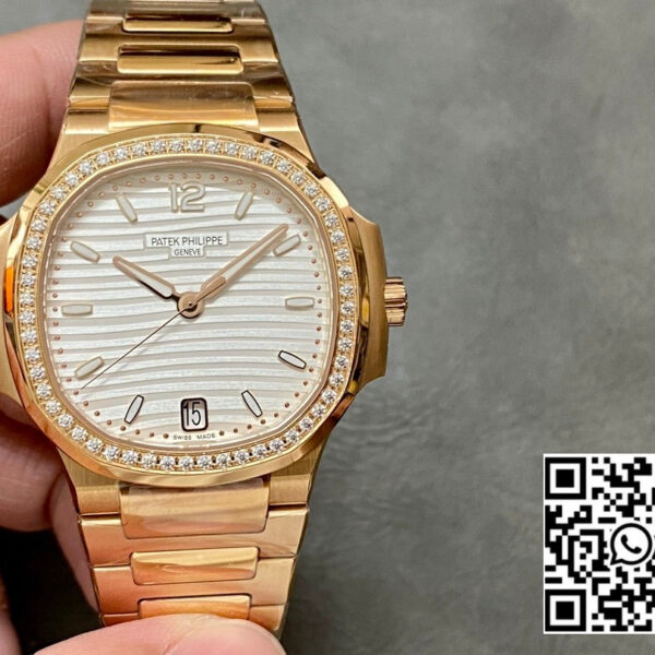 PATEK PHILIPPE Nautilus 7118 Ladies RG 3K Factory 1:1 Best Edition White Dial