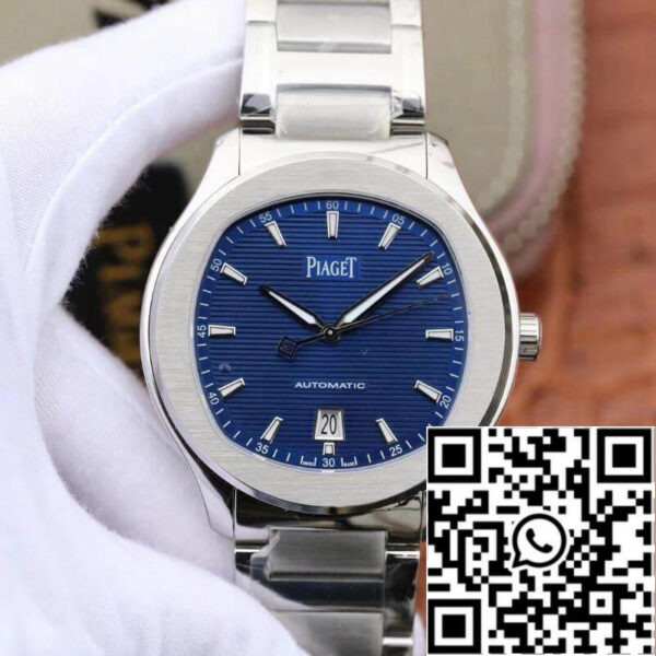 Piaget Polo’ S G0A41002 MKS Factory 1:1 Best Edition Blue Textured Dial On Stainless Steel Bracelet Swiss ETA 1110