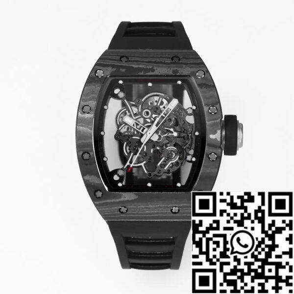 RICHARD MILLE RM055 Redesigned original 1:1 Best Edition BBR Factory 2024 Black Strap