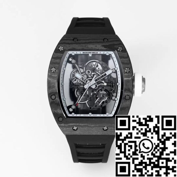 RICHARD MILLE RM055 Redesigned original 1:1 Best Edition BBR Factory 2024 White Bezel