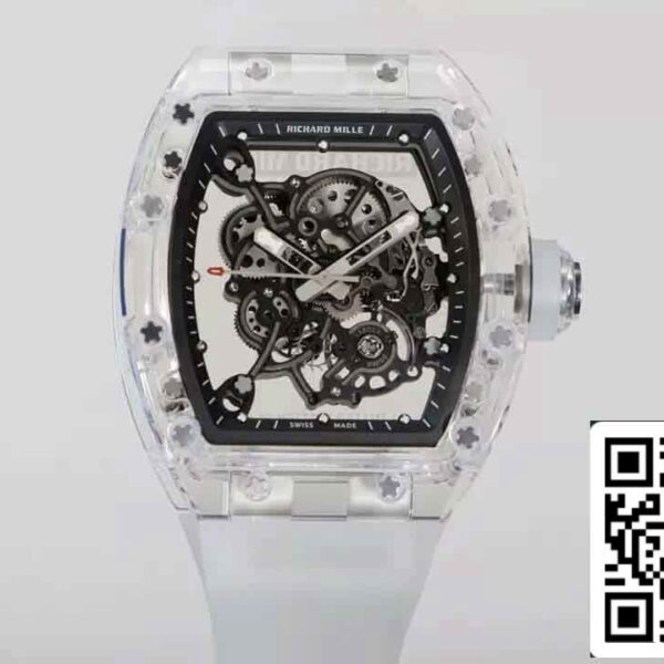 Replica Richard Mille RM055  Best Edition RM Factory Transparent Skeleton Dial
