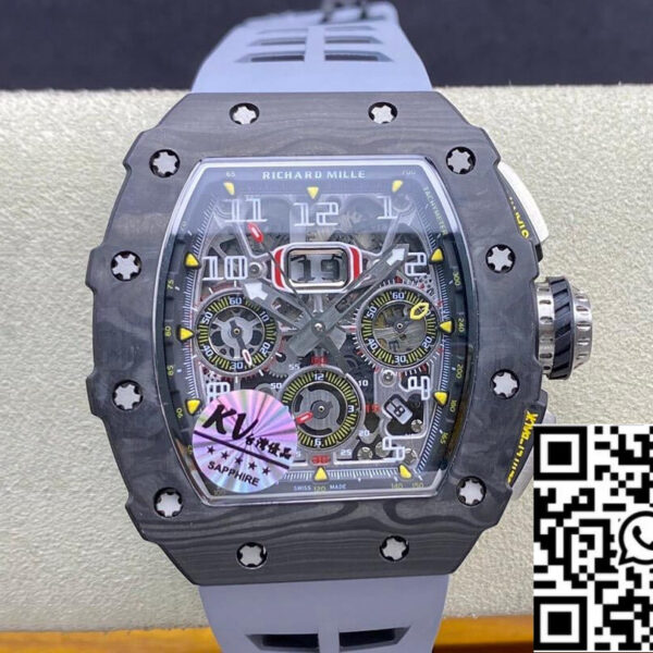 Richard Mille RM-011 1:1 Best Edition KV Factory Forged Carbon Case