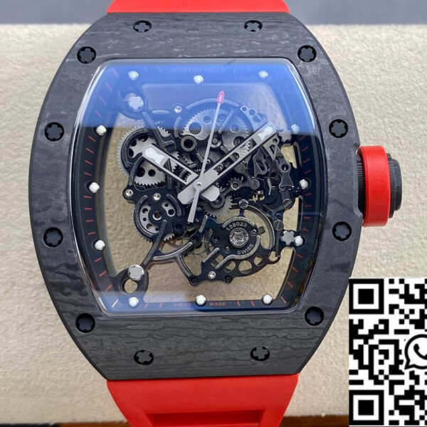 Richard Mille RM-055 1:1 Best Edition BBR Factory Red Strap