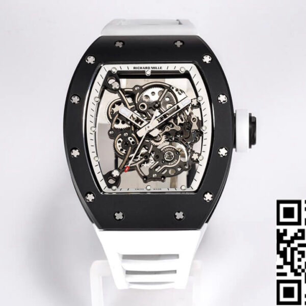 Richard Mille RM-055 1:1 Best Edition BBR Factory Rubber Strap
