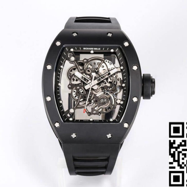 Richard Mille RM-055 1:1 Best Edition BBR Factory V2 Black Ceramic Case