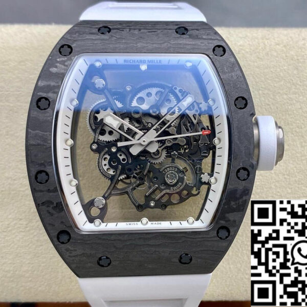 Richard Mille RM-055 1:1 Best Edition BBR Factory White Strap