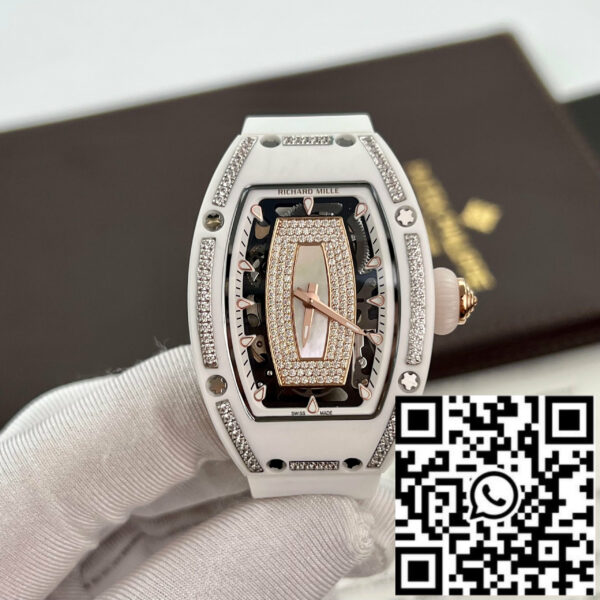 Richard Mille RM 07-01 1:1 Best Edition RM Factory White Ceramic Case