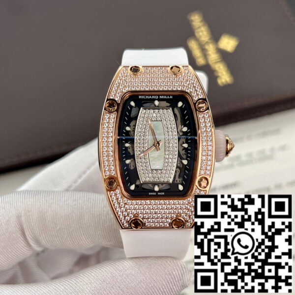 Richard Mille RM 07-01 1:1 Best Edition RM Factory custom full diamonds case