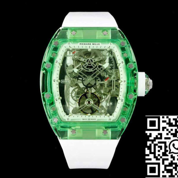 Richard Mille RM 56-01 Tourbillon 1:1 Best Edition RM Factory Green Transparent Case