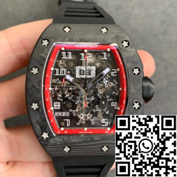 Richard Mille RM011 1:1 Best Edition KV Factory Carbon Fiber Case