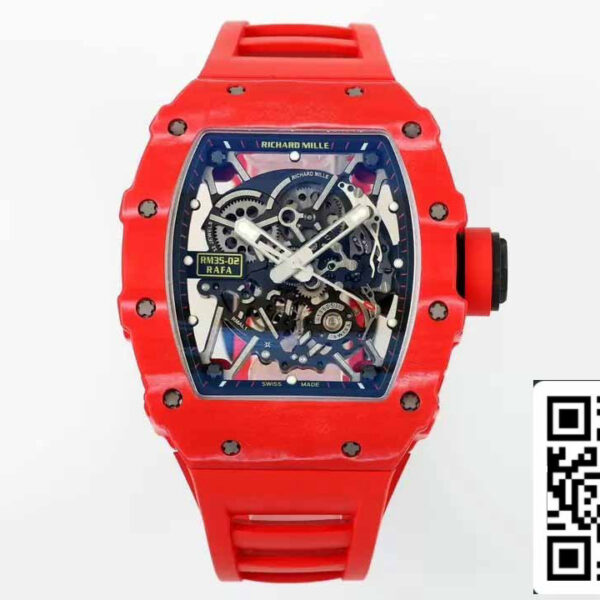 Richard Mille RM035-02 NTPT Carbon 1:1 Best Edition ZF Factory Red Demon Version