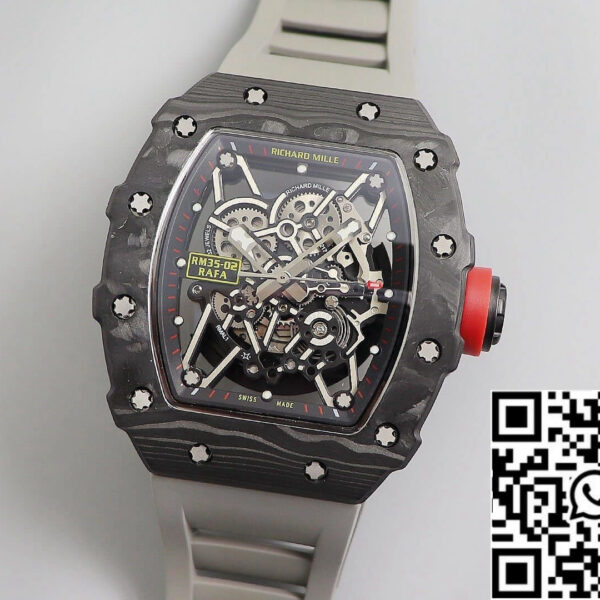 Richard Mille RM035 1:1 Best Edition KV Factory V3 Black Carbon Fiber Case