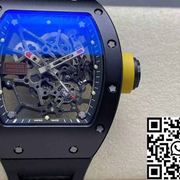 Richard Mille RM035 Rafa Americas Edition 1:1 Best Edition Sonic Factory V3 Black Ceramic