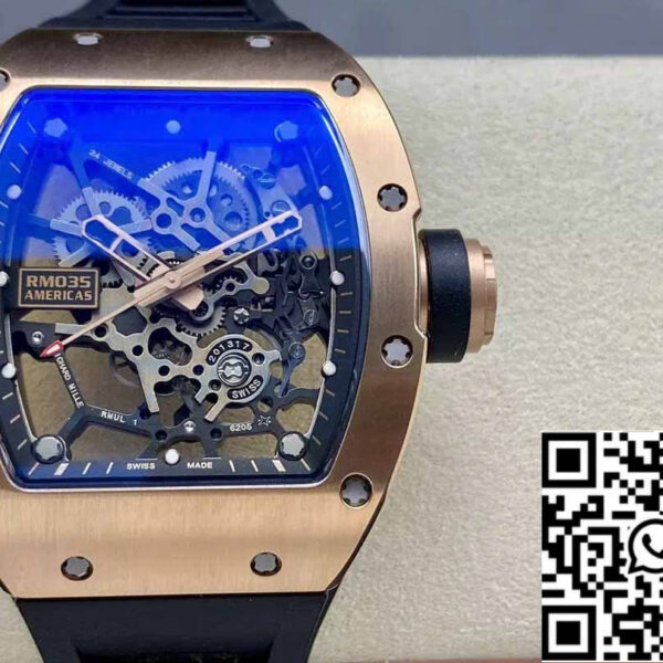 Richard Mille RM035 Toro Americas Edition 1:1 Best Edition Sonic Factory V3 Rose Gold