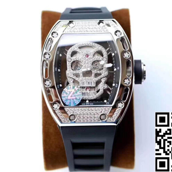 Richard Mille RM052 Z Factory 1:1 Best Edition Swiss ETA6T51 black strap