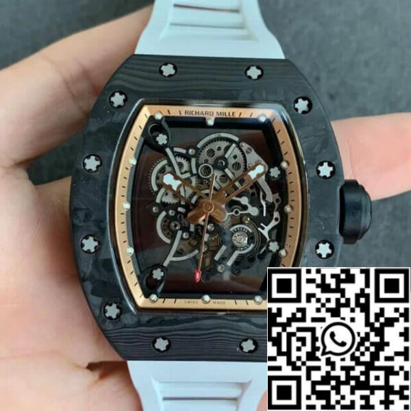 Richard Mille RM055 1:1 Best Edition KV Factory V2 Skeleton Dial
