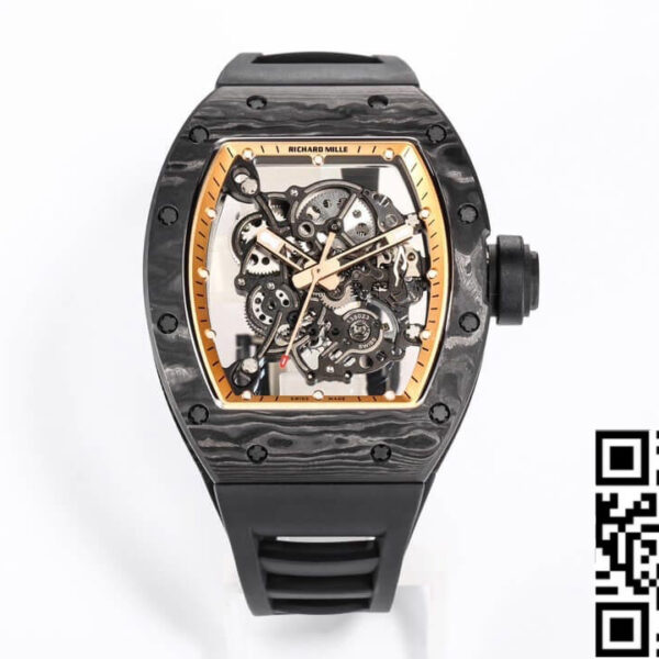 Richard Mille RM055 NTPT 1:1 Best Edition BBR Factory Carbon Fiber Dial